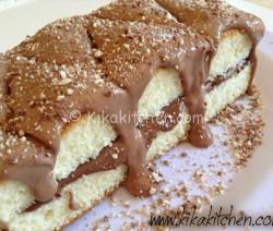 pan di spagna con cioccolato kinder