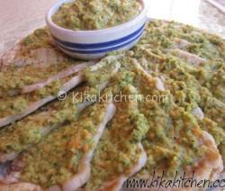 fettine di arista in salsa verde