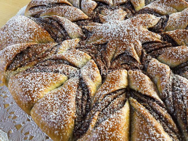 Pan brioche alla nutella (stella di pan brioche)