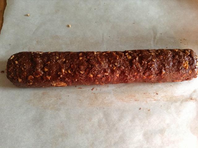 forma del salame al cioccolato