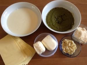 ingredienti lasagne al pesto