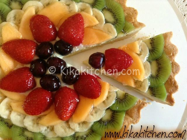 crostata crema e frutta