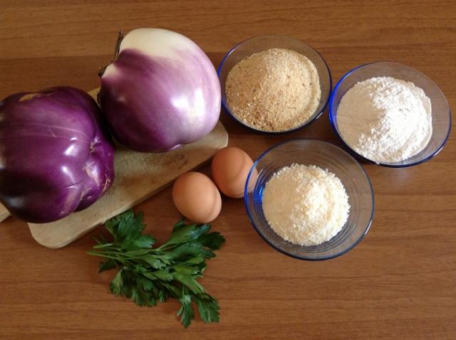 ingredienti cotolette di melanzane