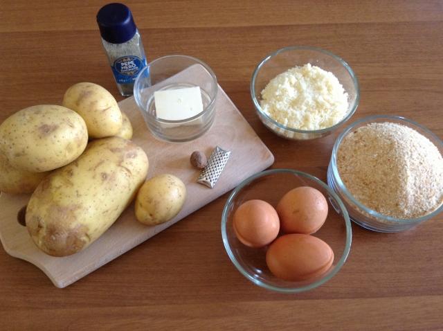 ingredienti crocchette di patate