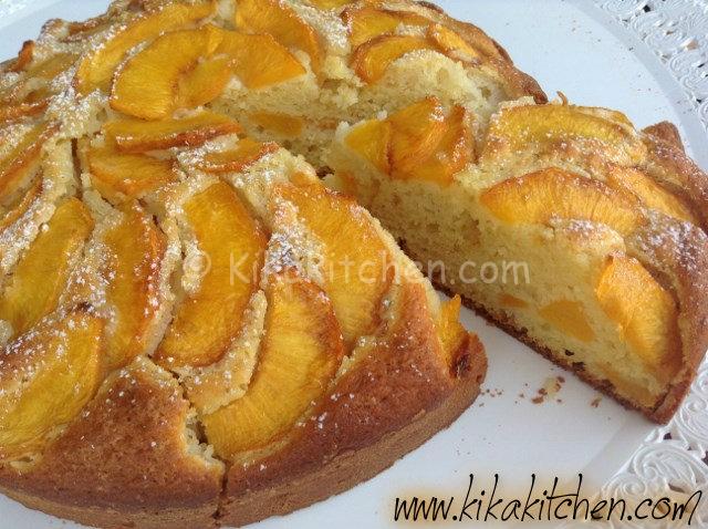 torta di pesche