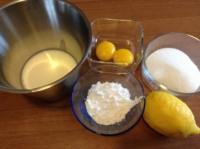 ingredienti crema al limone