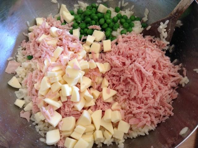 preparazione ciambella di riso