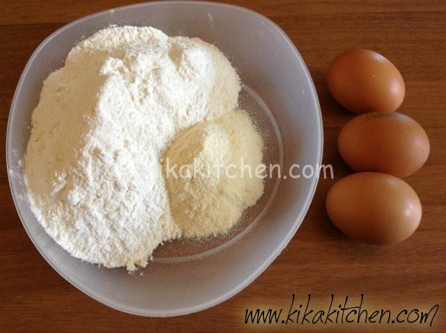 ingredienti pasta all'uovo