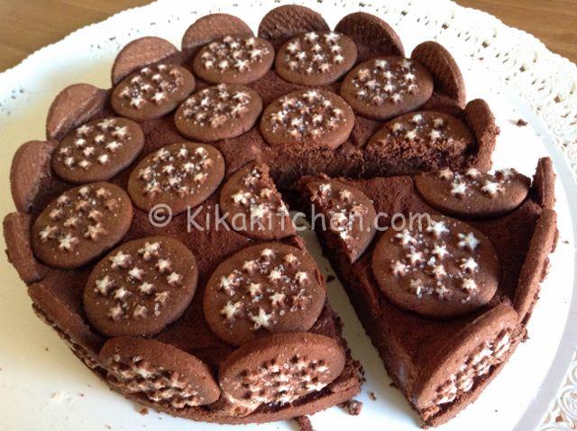 Dolce Di Natale A Forma Di Stella.Torta Pan Di Stelle E Nutella Kikakitchen