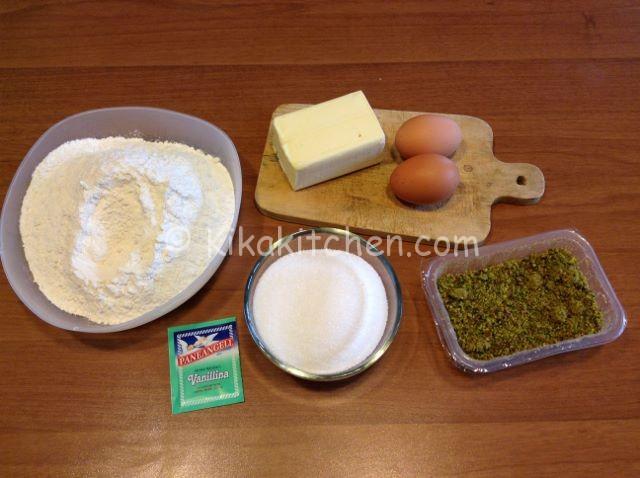 ingredienti crostata al pistacchio