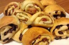 Girelle salate farcite. Ricetta passo passo