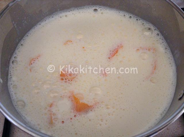crema pasticcera con arancia