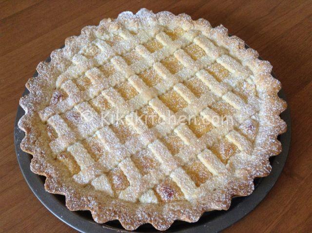 crostata con crema arancia