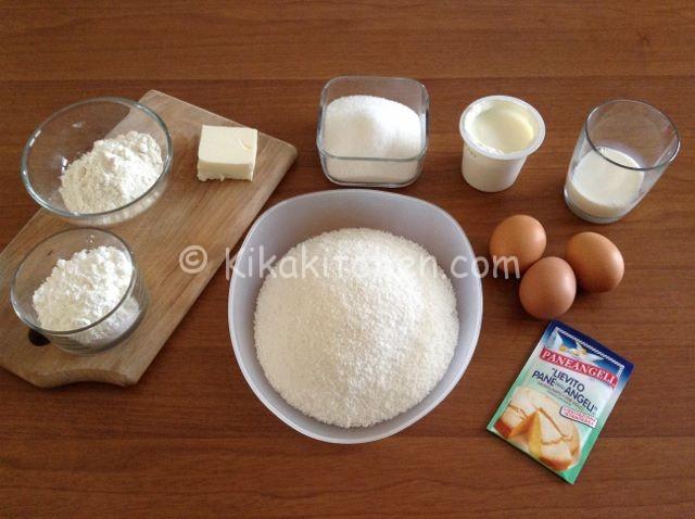 ingredienti torta al cocco