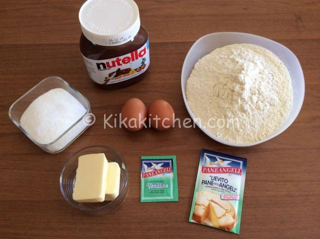 ingredienti sbrisolona alla nutella