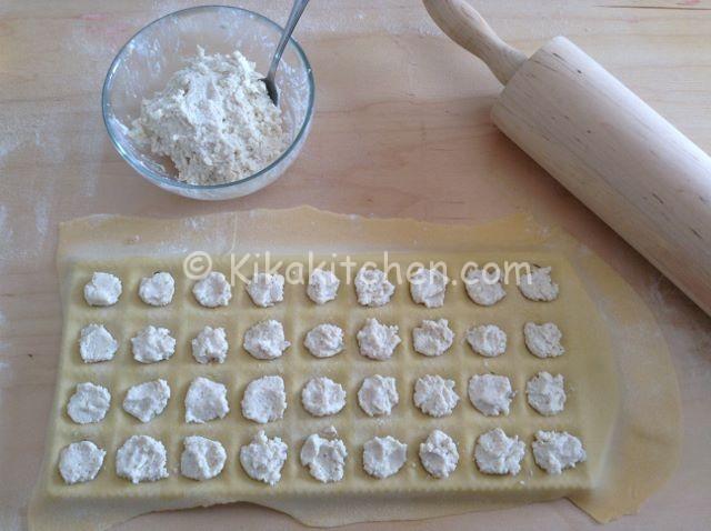 ravioli con ricotta e noci