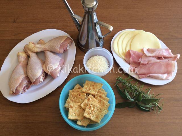 ingredienti cosce di pollo ripiene