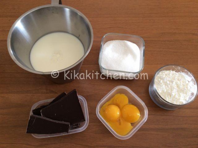 ingredienti crema al cioccolato