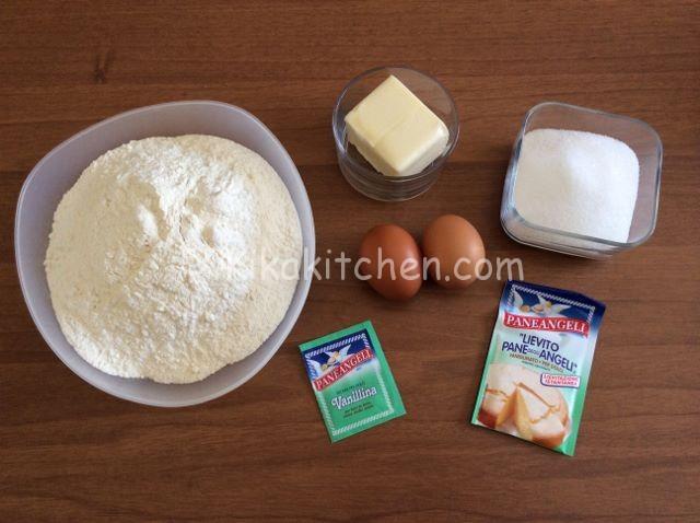 ingredienti sbriciolata ricotta e cioccolato