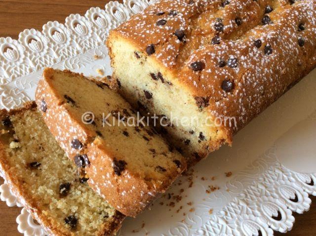 plumcake con gocce di cioccolato fondente