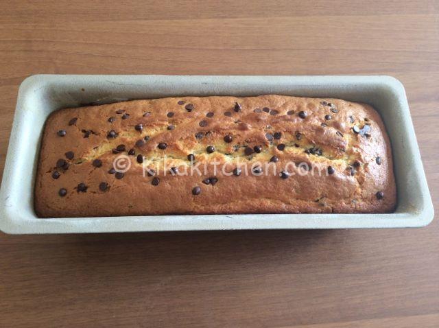 plumcake con gocce di cioccolato recipe