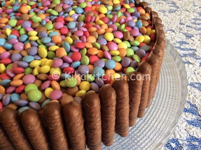 Torta Smarties E Togo Con Crema Alla Nutella Kikakitchen