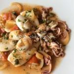 calamari con pomodorini e capperi