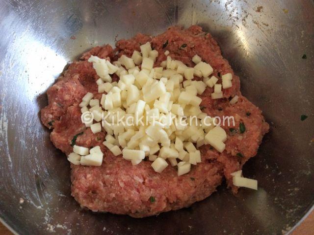 carne macinata con formaggio