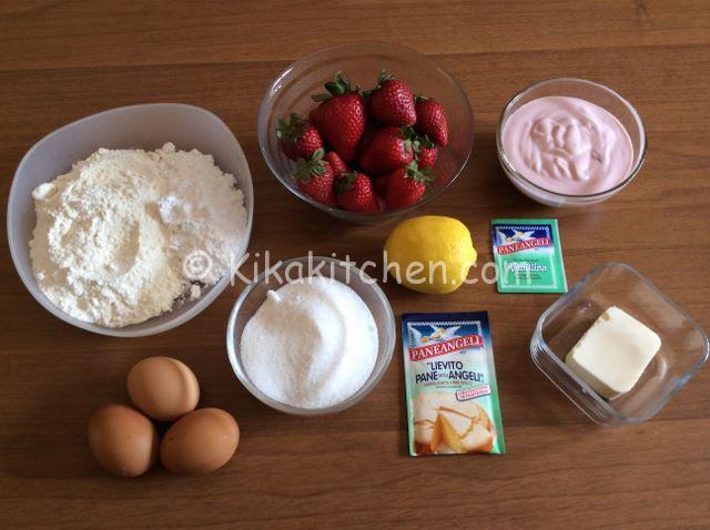 ingredienti torta alle fragole