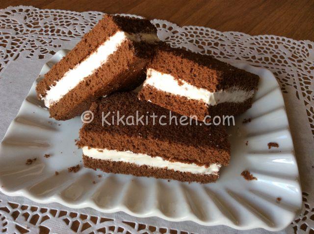 Kinder fetta al latte fatte in casa. Ricetta facile