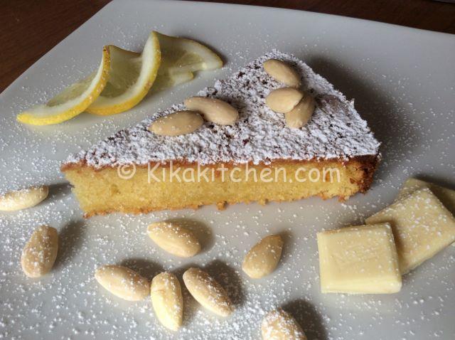 torta caprese bianca