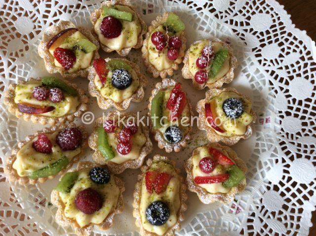 Cestini Di Frutta Con Crema Pasticcera Kikakitchen