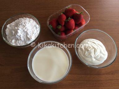 ingredienti gelato alla fragola gelatiera