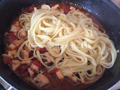 saltare pasta con pesce spada