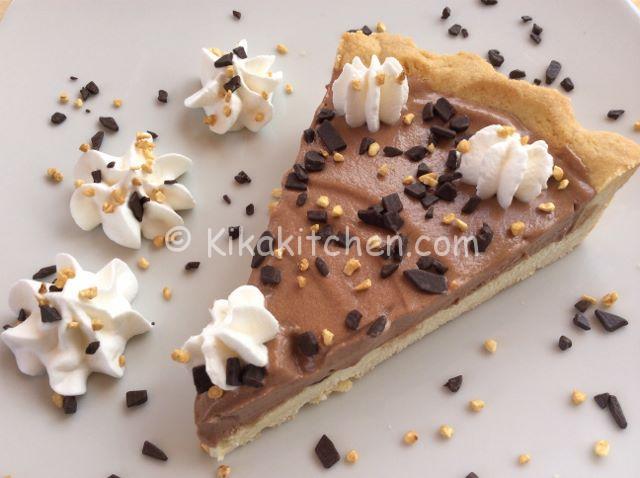 crostata con crema al latte e nutella ricetta