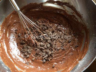 impasto muffin al cioccolato