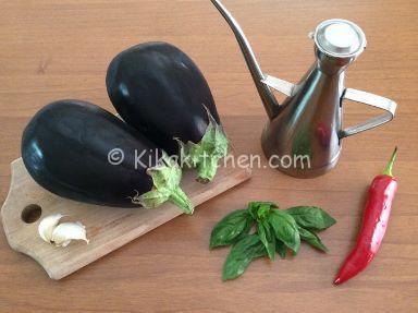 ingredienti insalata di melanzane