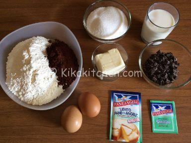 ingredienti muffin al cioccolato
