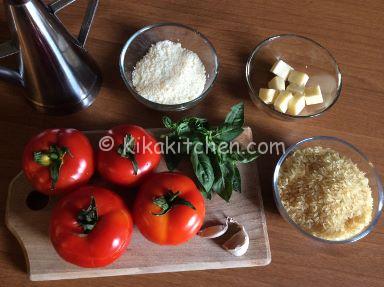 ingredienti pomodori ripieni di riso