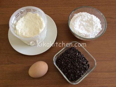 ingredienti ricotta e cioccolato