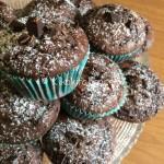 Muffin al cioccolato alti e soffici. Ricetta passo passo