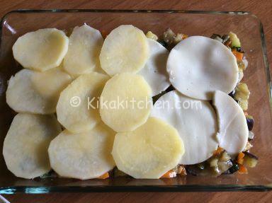 patate con verdure e formaggio