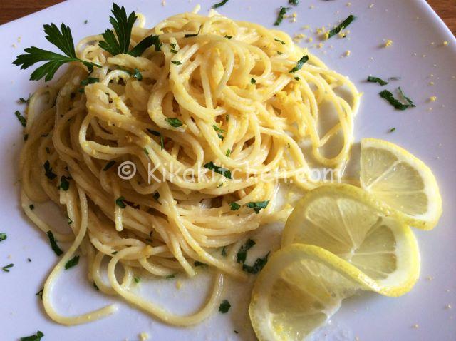 ricetta spaghetti al limone