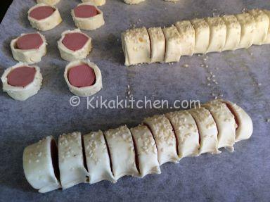 sfogliatine con wurstel ricetta