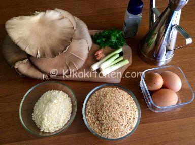 ingredienti cotolette di funghi