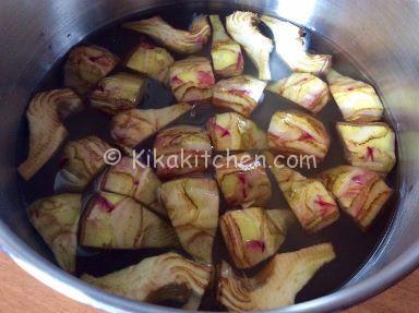 cuori di carciofi fritti e impanati