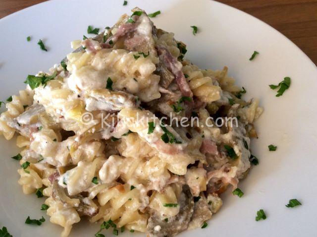 pasta ricotta e carciofi ricetta