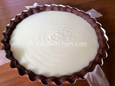 crostata con crema al latte senza uova