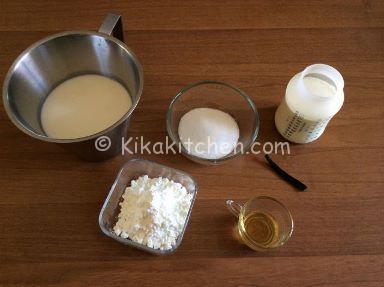 ingredienti crema al latte