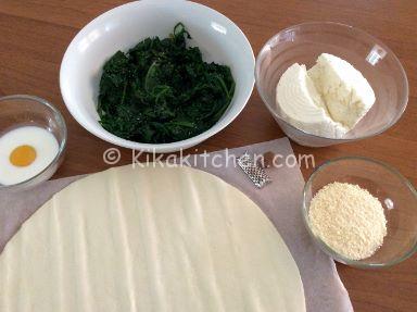 ingredienti sfoglia ricotta e spinaci